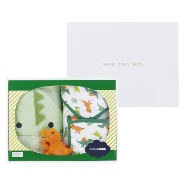 ギフトセット ハンドタオル バスタオル おくるみ ぬいぐるみ ベビー お世話セット ディノサウルス （ 出産祝い ギフト セット 恐竜 ループタオル ハンカチ ガーゼタオル ベビーギフトセット 男の子 プレゼント かわいい ）の通販は 9,980円