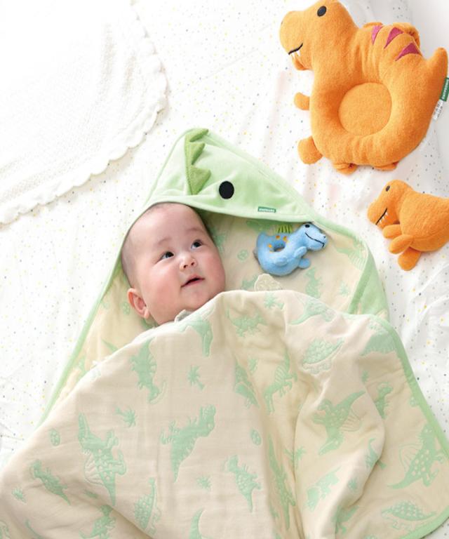 ギフトセット ハンドタオル バスタオル おくるみ ぬいぐるみ ベビー お世話セット ディノサウルス （ 出産祝い ギフト セット 恐竜 ループタオル ハンカチ ガーゼタオル ベビーギフトセット 男の子 プレゼント かわいい ）_13