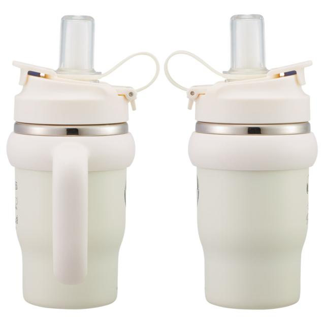 水筒 570ml ハンドル付ストロータンブラー スヌーピー バッジ （ 保温