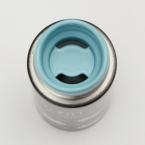 水筒 ミニ ポケットステンマグボトル ねこっと 120ml 黒 （ ミニ