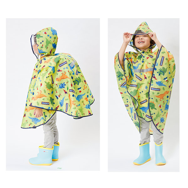 レインポンチョ 恐竜 カッパ 110cm 125cm ディノサウルス 子供 ポンチョ キッズ ランドセル対応 幼稚園 保育園 レインウェア 雨具 合の通販はau Pay マーケット リビングート