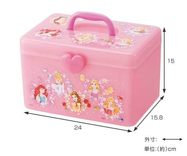 収納 ボックス 持ち手付きボックス ディズニープリンセス プリンセス 小物入れ 収納ケース 収納box 道具箱 持ち手付き 持ち手 仕切り の通販はau Pay マーケット リビングート