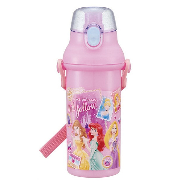 水筒 プラスチック 直飲み ディズニープリンセス プラワンタッチボトル 480ml 軽量 子供 幼稚園 保育園 食洗機対応 保冷 キッズ キャの通販はau Pay マーケット リビングート