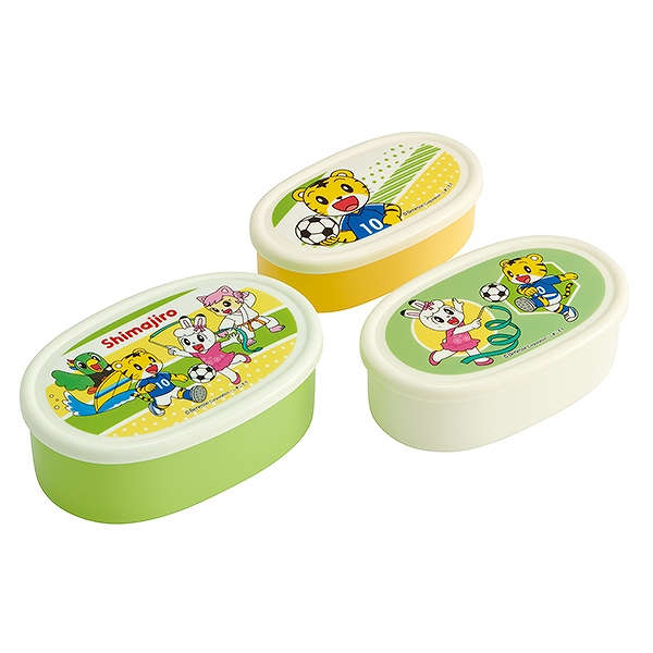お弁当箱 シール容器 3個入 しまじろう スポーツ 子供 キャラクター 弁当箱 幼稚園 保育園 レンジ対応 保存容器 入れ子式 子供用 キッの通販はau Pay マーケット お弁当グッズのカラフルbox