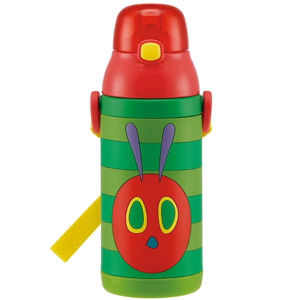 ステンレスボトル。ばら園です。 水筒 ステンレス ストロー 3Dワンプッシュストローボトル はら