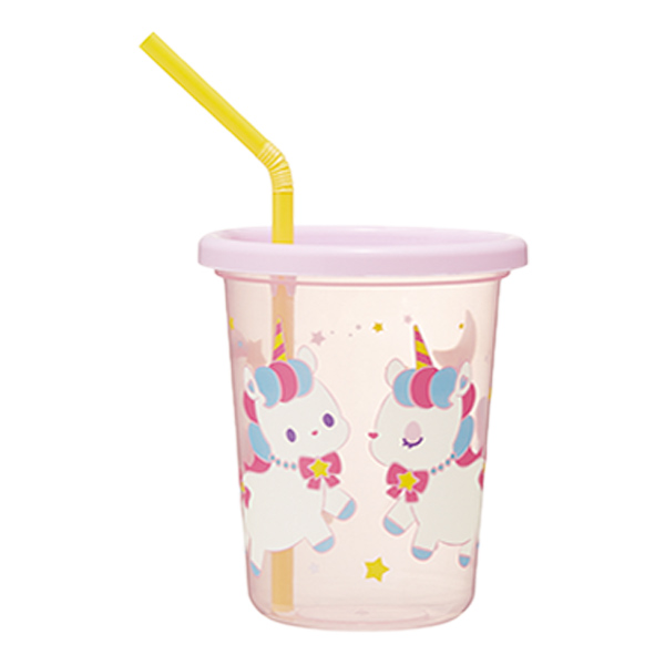 タンブラー ストロー付き 3ml ユニコーン プラスチック 日本製 3個セット フタ付き コップ カップ 動物 ストローコップ ストロー付の通販はau Pay マーケット リビングート