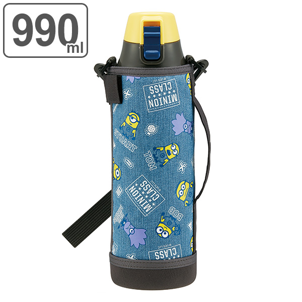 水筒 ステンレス 直飲み ワンタッチ ダイレクトステンボトル ミニオンズ 990ml ステンレスボトル 保冷 ワンプッシュ ミニオン 子供 キの通販はau Pay マーケット お弁当グッズのカラフルbox