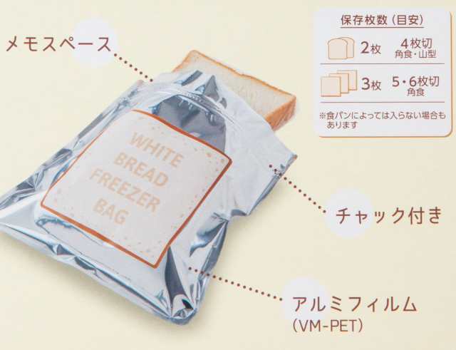 保存袋 冷凍保存袋 食パン用 5枚入 （ 食パン保存 チャック パン保存 食パン 保存 袋 入れ 冷凍保存 冷凍 食パン パン入れ パン保存 パンの通販はau  PAY マーケット - リビングート