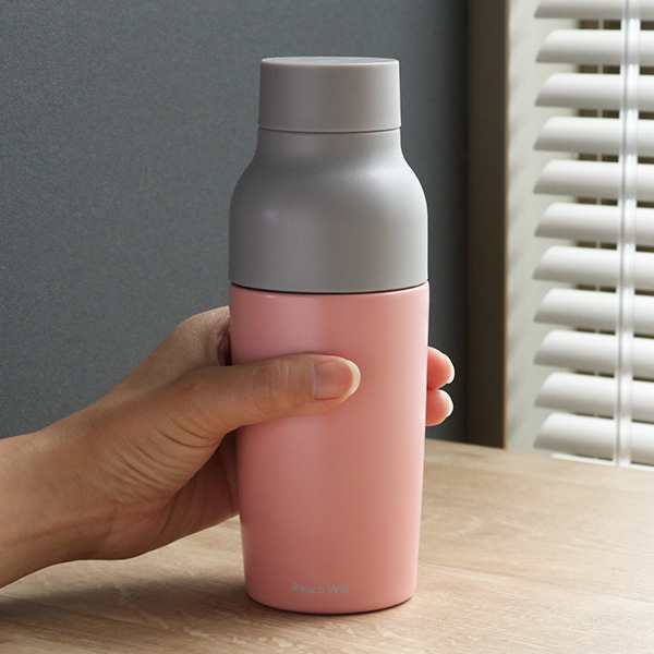 水筒 380ml ステンレス 2way コップ 直飲み vase （ 保温 保冷