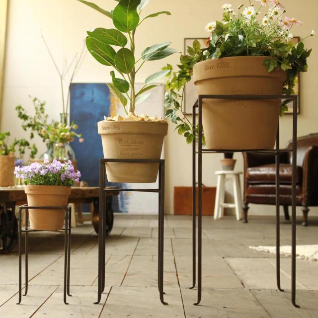 花台 ジョセフアイアン フラワープランターラック Lサイズ （ プランター スタンド ガーデニング用品 鉢置き 園芸 鉢台 庭 ベランダ テラス エントランス ガーデニング アイアンフレーム 角型 正方形 ）_6