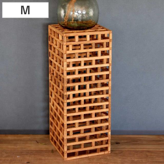 花台 TUMU ウッドディスプレイボックスハイ Mサイズ （ プランター台