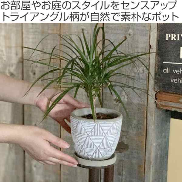 プランター レリーフ トライアングル 植木鉢 フラワーポット 鉢植え トライアングル柄 おしゃれ ミニポット 玄関 リビング 庭 ガーデの通販はau Pay マーケット リビングート