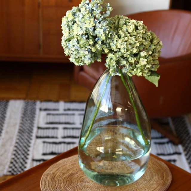 花瓶 VALENCIA リサイクルガラス フラワーベース CATORCE （ 花びん