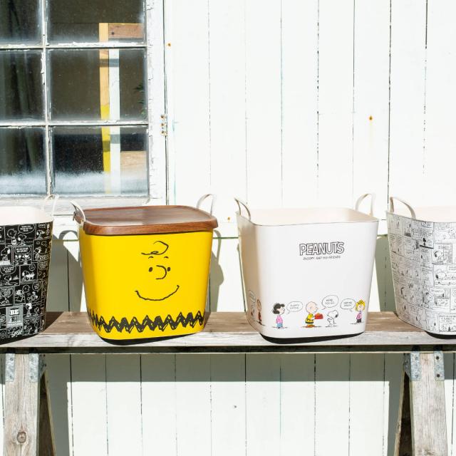 昭和レトロ♪ スヌーピー バスケット 幅53×奥38×高35cm PEANUTS