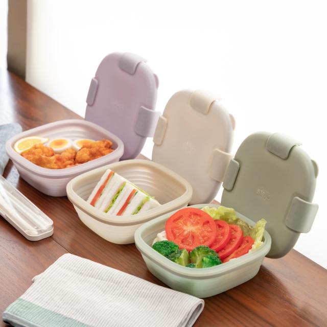 弁当箱 stojo 700ml 折りたたみ 半透明 BOX Tint （ ストージョ お弁当