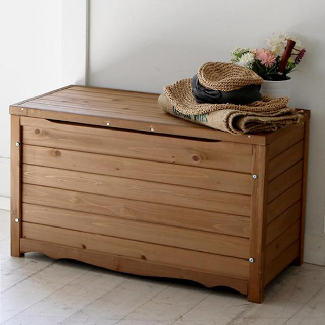 ガーデンベンチ 天然木製ボックスベンチ M 幅86cm （ ベンチ 木製 屋外 物置き 屋外収納 ウッドチェア 天然木 庭先 ガーデンファーニチャー 木製ベンチ 屋外物置 木製物置 ベランダ 庭 バルコニー 収納 ラック 椅子 長椅子 ）_15