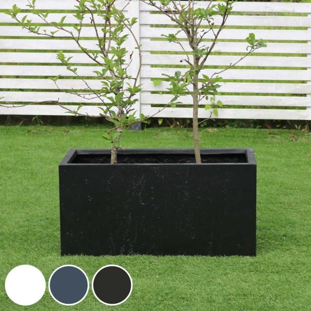 プランター マグネシアプランター 長角 80cm （ プランターカバー スクエア 植木鉢 鉢 底穴 屋外 外 家庭菜園 寄せ植え おしゃれ ポット 鉢カバー モダン ホテル 鉢植え 屋内 長角型 長方形 大型 花 ）の通販は