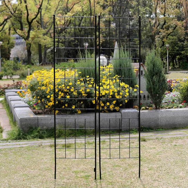 フェンス アイアンフェンス スリムタイプ 高さ176cm グラフシリーズ 4枚組 （ ガーデンフェンス インテリア ガーデニング雑貨 アンティーク おしゃれ ガーデニング スチール ディスプレイ オブジェ 置物 庭 ガーデングッズ ）の通販は