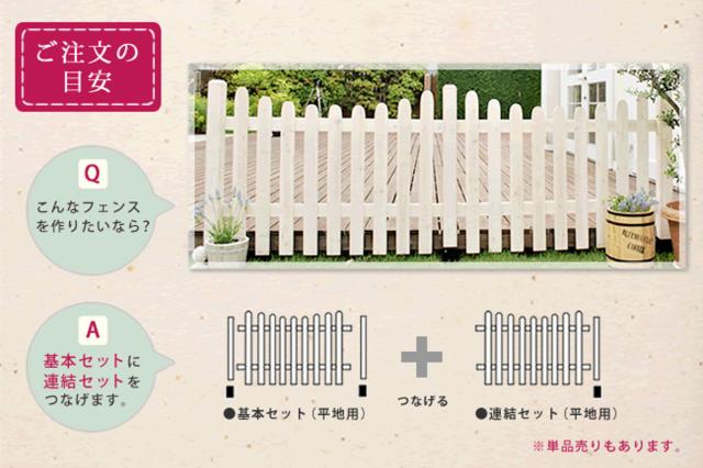 フェンス ピケットフェンス U型 基本セット 土中用 （ ガーデンフェンス 木製フェンス ガーデニング雑貨 木製 おしゃれ ガーデニング ウッドフェンス 天然木 仕切り 庭 柵 ガーデングッズ 目隠し 侵入防止 ）_14