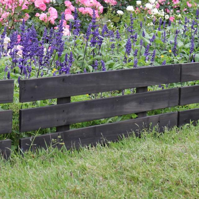 フェンス 天然木 スティックフェンス ボーダー 3枚組 （ ガーデン