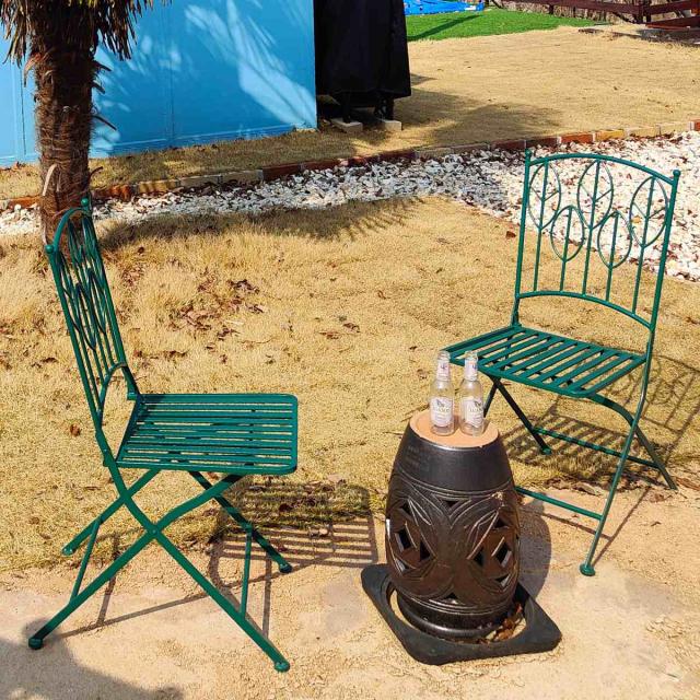 ガーデンチェア アイアン製 Sunny Leaf サニーリーフ 2脚セット