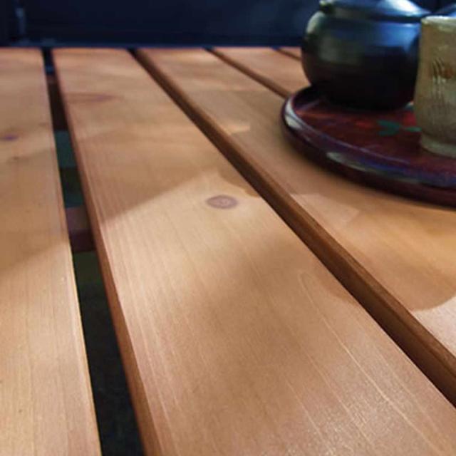 ユニット縁台ベンチ hiyori 連結3点セット 幅174×奥行55cm （ ガーデンデッキ ベンチ 木製 屋外 ウッドデッキ ウッドベンチ 庭 バルコニー 縁台 天然木 杉 庭先 ぬれ縁 踏み台 掃き出し窓 連結 ウッド デッキ おしゃれ ）_8
