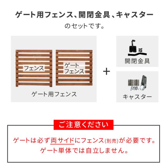 フェンス 折り畳めるウッドフェンス ゲートセット 横ボーダー （ ガーデンフェンス 柵 折りたたみ 2連 園芸 エクステリア 雑貨 ウッドフェンス 花壇 庭 ベランダ バルコニー ガーデニング 木製ガーデンフェンス 蝶番 インテリア ）_4