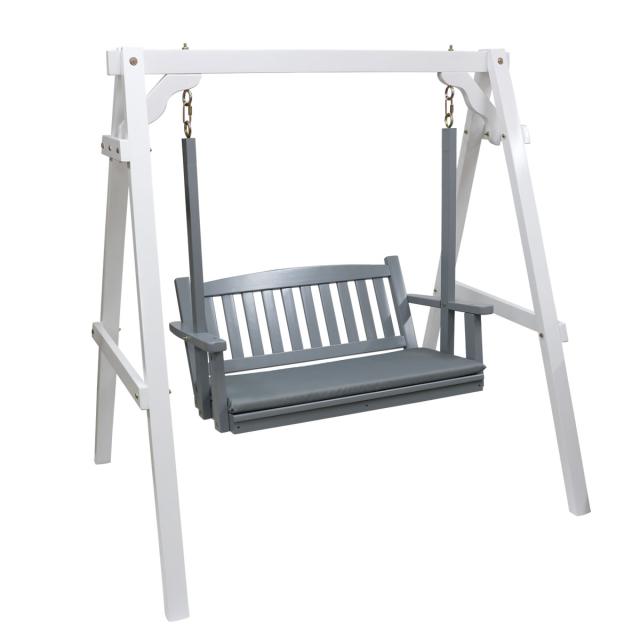 ベンチ 天然木製スウィングベンチ Elan エラン （ ブランコ 木製 屋外