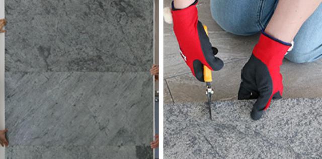 タイル DIY Stone 天然石タイル 122×61cm 8枚組 （ 壁紙タイル リメイクシート 壁用 石 ストーン 壁紙 立体 タイルシート 高級 石壁 天然石 リフォーム タイル壁紙 クロス 簡単 カット可能 8枚入り ）