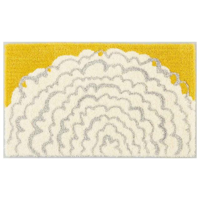 玄関マット 屋内用 45×75cm 厚さ1.0cm イハナマット （ ドアマット 玄関 マット 屋内 洗える 黄色 エントランスマット 玄関雑貨 おしゃれ 玄関用品 ラバー 45cm 75cm 滑り止め 加工 北欧 ）_3