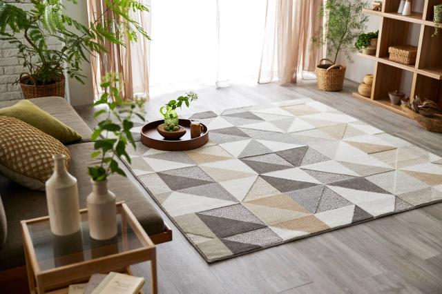 ラグ スミノエ シーン 130×190cm アレルブロック 防ダニ加工