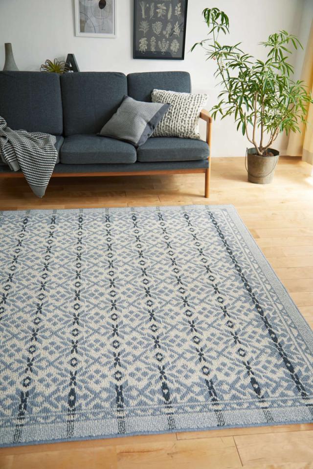 ラグ スミノエ ウールスノー 130×190cm 防ダニ 床暖房対応 ウール100％ （ ラグマット カーペット 絨毯 マット 機能ラグ 長方形 1.5畳 リビングマット アクセントラグ 防炎 滑り止め ホットカーペット 床暖 対応 ウール 日本製 ）_15
