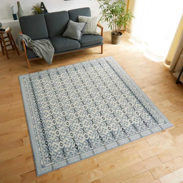 ラグ スミノエ ウールスノー 130×190cm 防ダニ 床暖房対応 ウール100％ （ ラグマット カーペット 絨毯 マット 機能ラグ 長方形 1.5畳 リビングマット アクセントラグ 防炎 滑り止め ホットカーペット 床暖 対応 ウール 日本製 ）_3