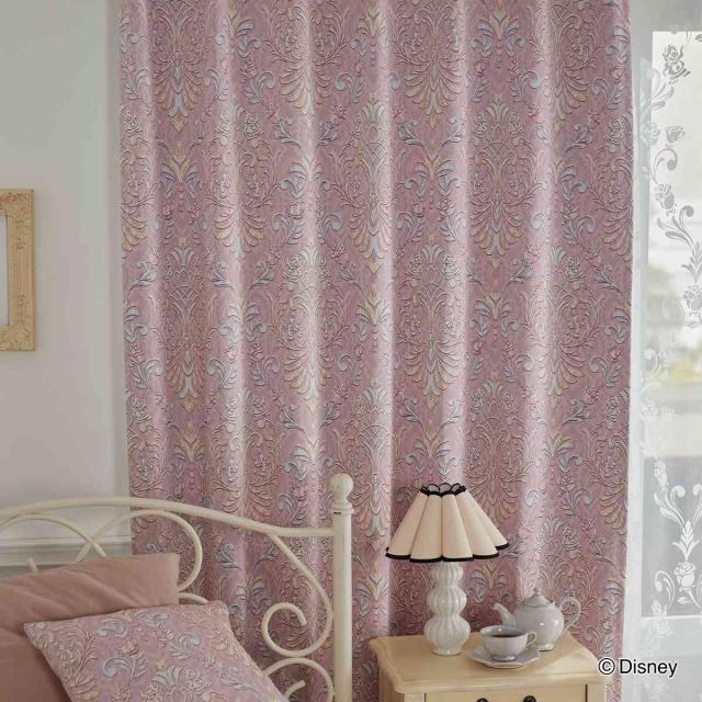 カーテン ディズニー PRINCESS/Classic beauty 100×200cm クラシックビューティー （ ドレープカーテン 1枚 2級遮光 遮光 既製品 プリンセス ウォッシャブル インテリア クラシック 1.5倍ヒダ 日本製 ）_14