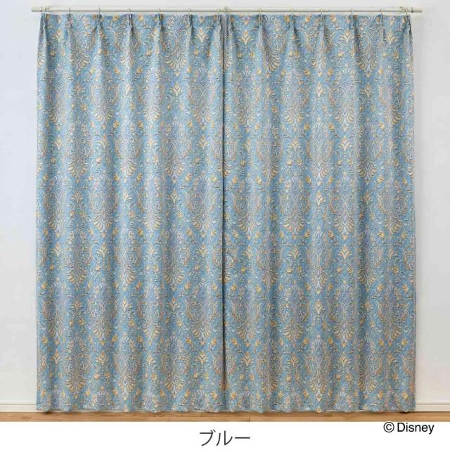 カーテン ディズニー PRINCESS/Classic beauty 100×200cm クラシックビューティー （ ドレープカーテン 1枚 2級遮光 遮光 既製品 プリンセス ウォッシャブル インテリア クラシック 1.5倍ヒダ 日本製 ）_3