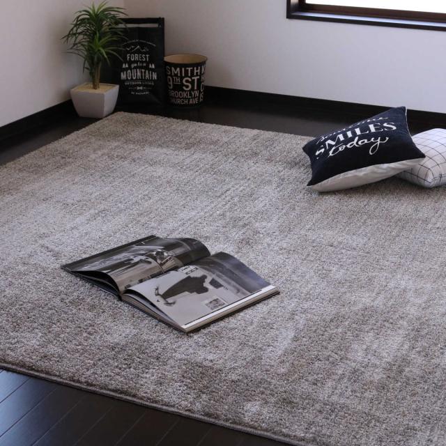 ラグ スミノエ リュストル 261×352cm 防炎 防ダニ 床暖房対応 （ 絨毯 マット 長方形 床暖対応 カーペット ラグマット コンパクト じゅうたん 床暖 ホットカーペット 対応 防炎加工 防ダニ加工 滑り止め付き ミックスカラー ）