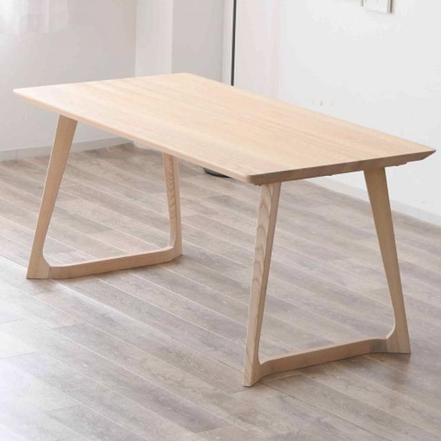 ダイニングテーブル 幅150cm セルビア （ テーブル 単品 食卓 4人掛け 長方形 木目 木製 天然木 ナチュラル ブラウン 北欧風 ビンテージ調 ヴィンテージ調 ダイニング ）_3