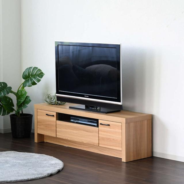 テレビ台 約幅150cm ローボード オーク柄 ナチュラルデザイン （ TV台 TVボード テレビラック テレビ 家具 完成品 TVラック AVラック 収納 リビング 北欧 引き出し ナチュラル シンプル ）_9