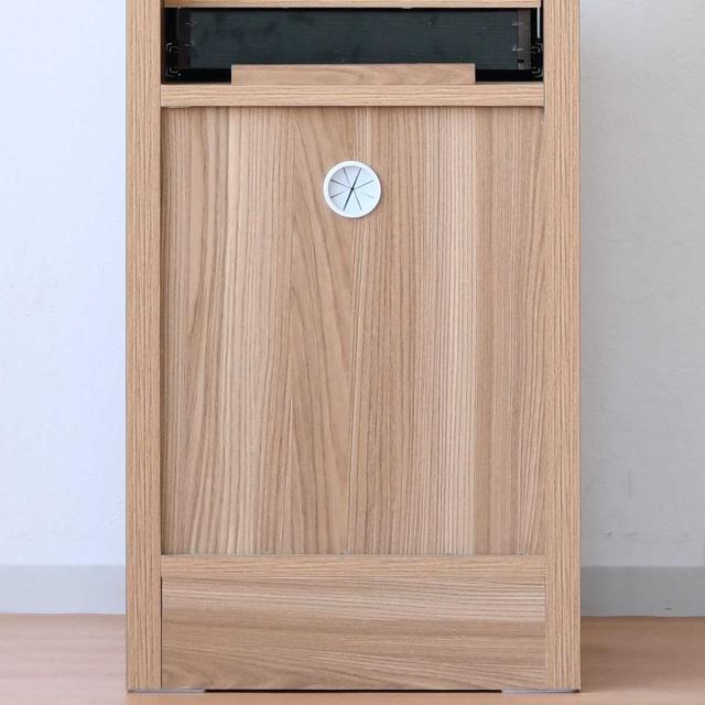 ファックス台 オーク柄 ナチュラルデザイン 幅45cm （ 電話台 ルーター