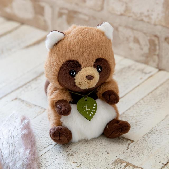 レトロ ぬいぐるみ 三英 Stuffed Animal タヌキ ピンク スタッフ