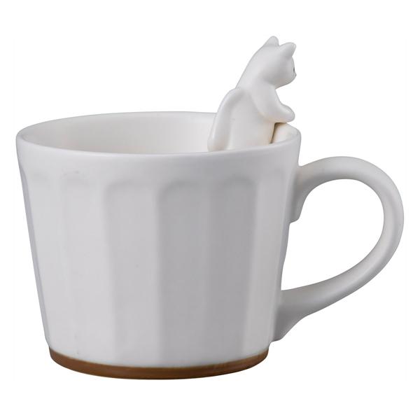 マグカップ 270ml WHITEZOO フィギュア付き コップ 磁器 （ カップ
