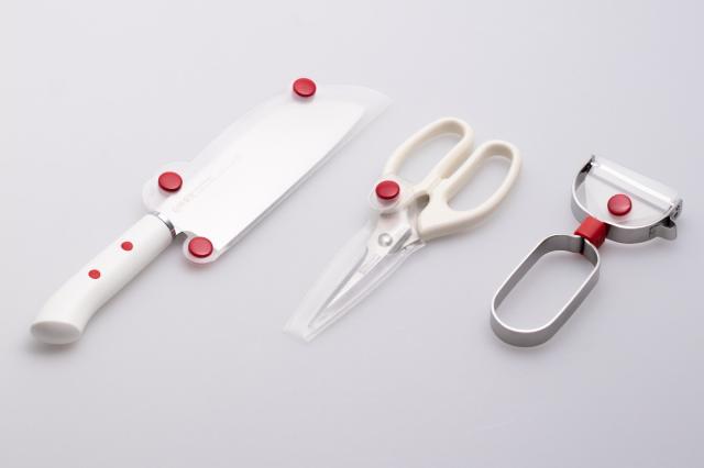 子ども用調理器具 3点セット 台所育児 （ 子ども用 キッチンばさみ ピーラー 包丁 セット キッズ 食育 安全 使いやすい キッチンはさみ ほうちょう 皮むき 子供用 こども用 調理 料理 お手伝い 練習 安心 日本製 包丁 日本製）_1