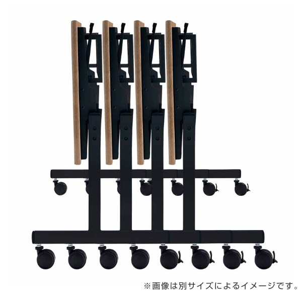 【法人限定】 スタックテーブル デスク 幅150cm 奥行60cm テーブル キャスター スタッキング 折りたたみ オフィス （ 折り畳み 会議テーブル 2人用 会議 机 天板 跳ね上げ ミーティング オフィス家具 セミナー 省スペース ）_7