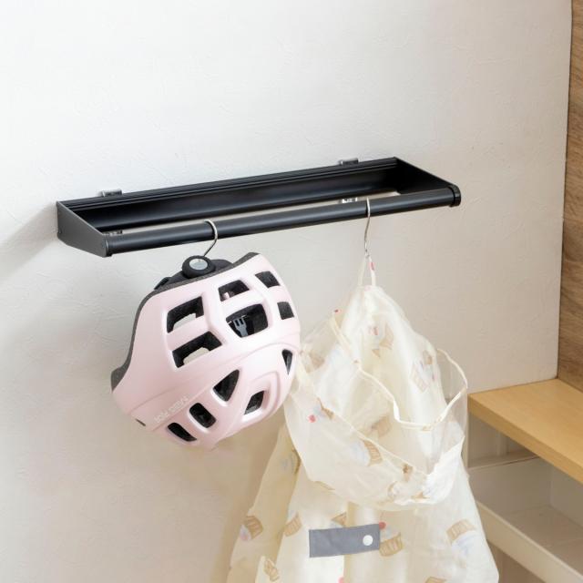 立川機工 室内物干しバー 壁付けタイプ サイズオーダー 幅40〜80cm 奥行15cm・25cm マルチハンガー フリーハング タイプ1 （ ハンガーバー 壁付け オーダー 物干し おしゃれ ハンガーパイプ オーダーメイド 1cm単位 洗濯物干し ）_14