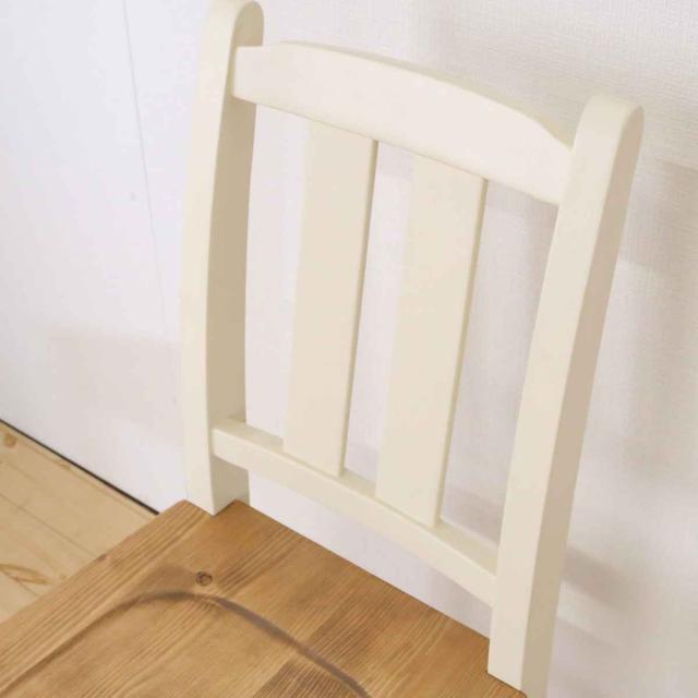 ダイニングチェア 2脚セット 座面高43cm 天然木 カントリー調 （ 食卓 チェア 椅子 単品 背もたれ パイン 無垢 フレンチカントリー調 ナチュラル 木目調 クラシカル 装飾脚 ）_9