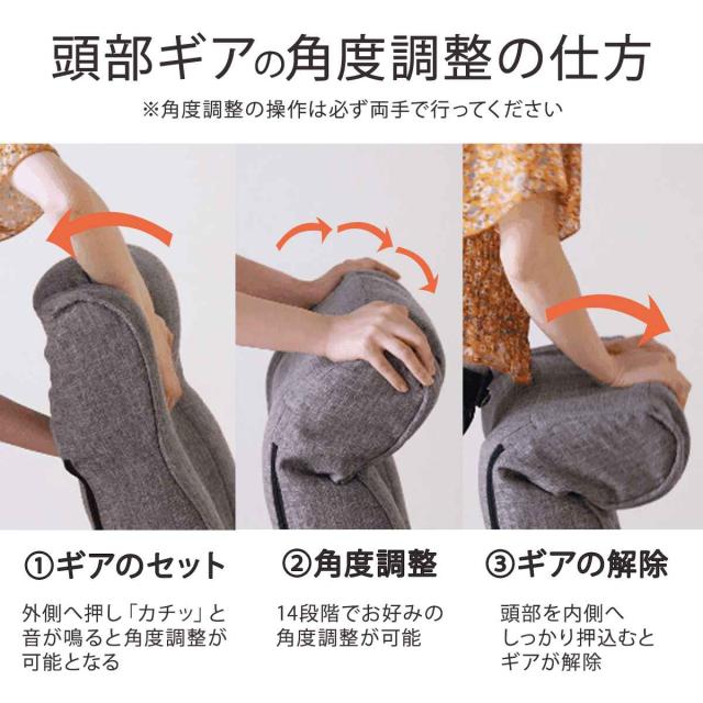 座椅子 回転式 座面高23cm 14段階リクライニング ハイバックタイプ 高齢者 （ 座いす 低い 回転 1人掛け 椅子 チェア ソファ 肘掛け 折りたたみ ハイバック ファブリック 回転座椅子 ポケットコイル ヘッドギア ）_19