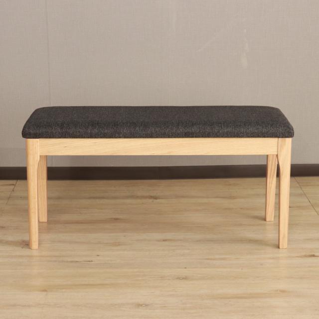 ダイニングベンチ 幅92cm メーベル （ コンパクト ベンチ オーク レッドオーク 無垢材 天然木 ナチュラル ブラウン ファブリック 布張り 木目 北欧 モダン シンプル ）_13