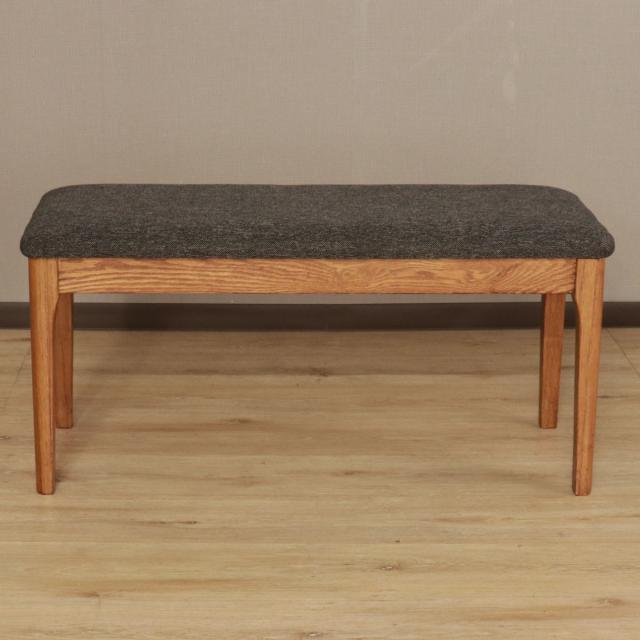 ダイニングベンチ 幅92cm メーベル （ コンパクト ベンチ オーク レッドオーク 無垢材 天然木 ナチュラル ブラウン ファブリック 布張り 木目 北欧 モダン シンプル ）_14