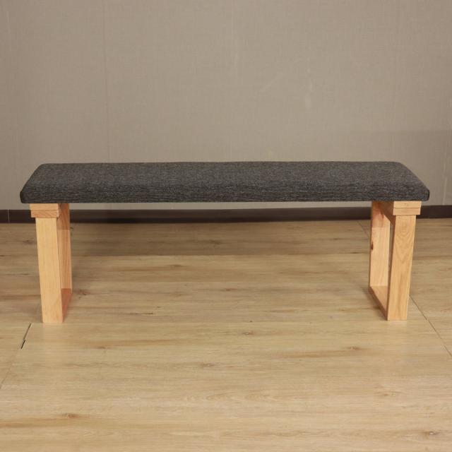 ダイニングベンチ 幅120cm ハイム （ 2人掛け ベンチ オーク レッドオーク 無垢材 天然木 ナチュラル ブラウン ファブリック 布張り 木目 北欧 モダン シンプル ）_7