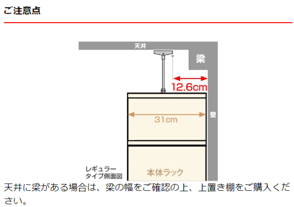 専用 上置き棚 標準棚板 type32 オーダー本棚 奥行31cm 幅45-59cm用 （ オーダーメイド 天井つっぱり 書棚 収納棚 セミオーダー ）_7